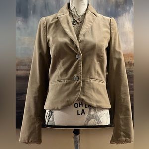 Old Navy velvet jacket w/ rhinestone buttons